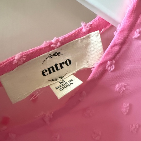 Entro Pink Ruffled Blouse - Picture 2 of 3